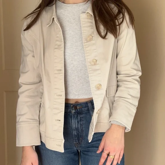 NorthStyle Cream Utility Jacket - Picture 2 of 6